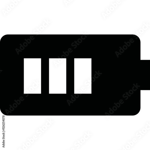 Simple vector icon battery

