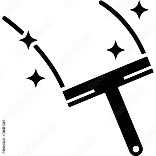 Simple vector icon window cleaning