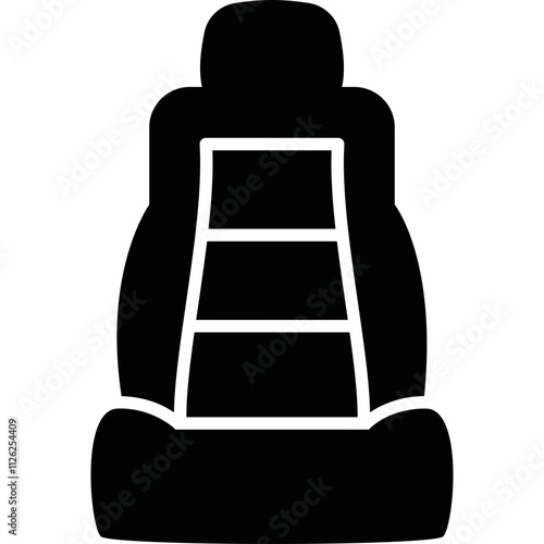 Simple vector icon car seat