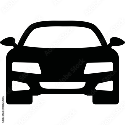 Simple vector icon car