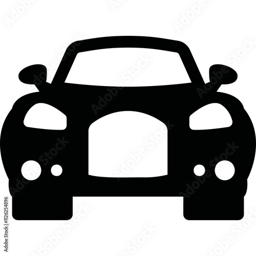 Simple vector icon car