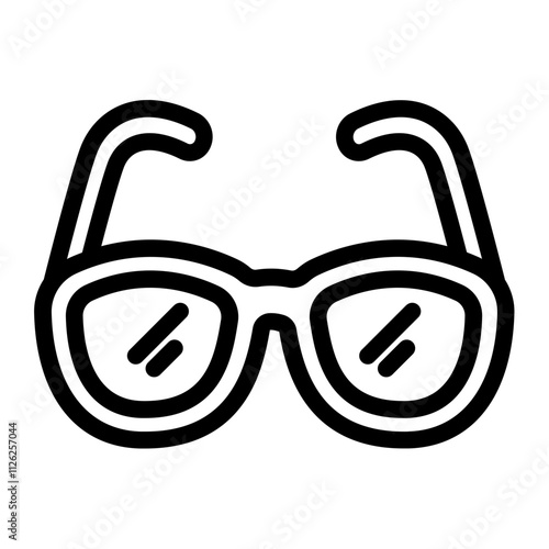 Casual Glasses line icon