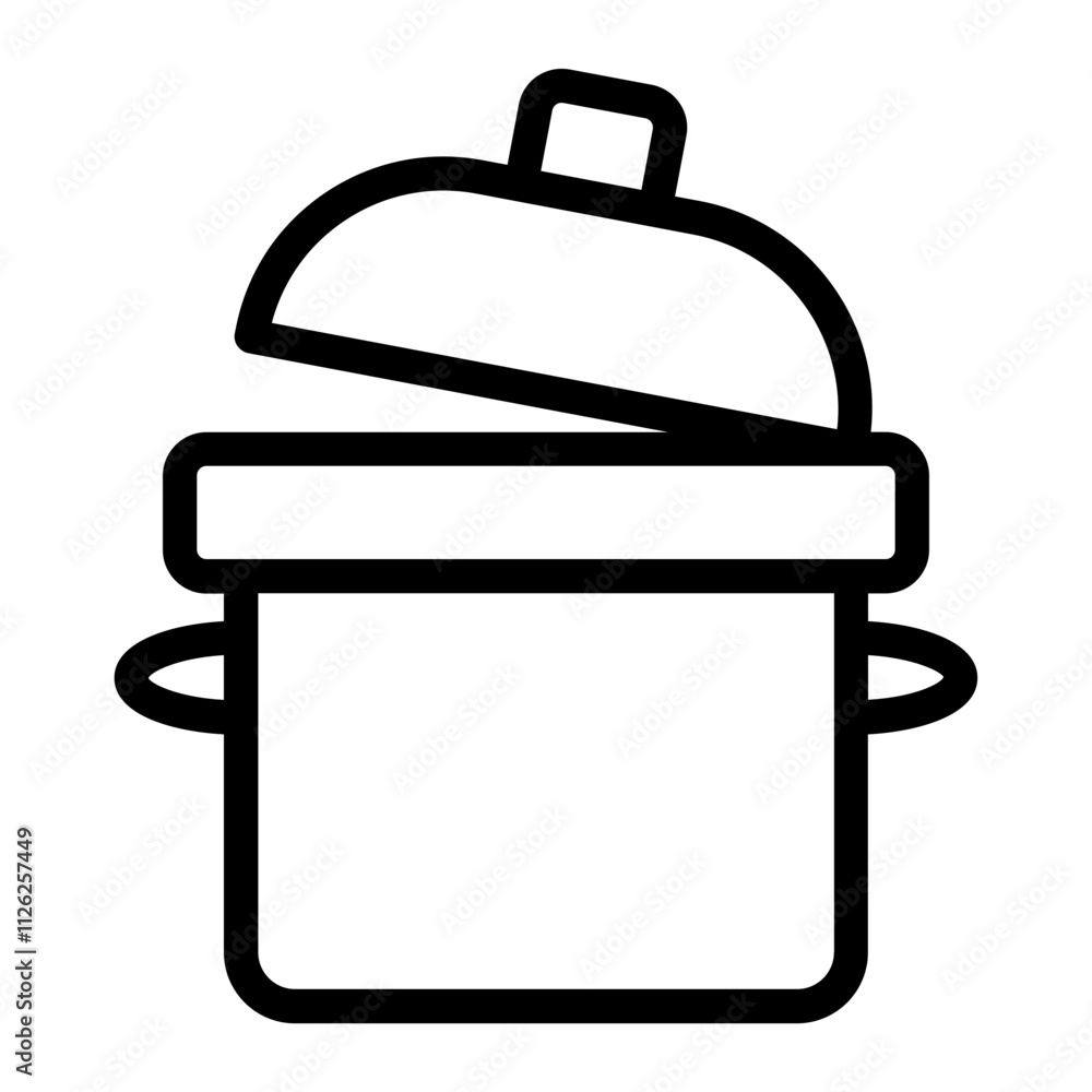Cooking Pot line icon