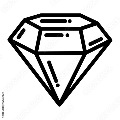Diamond Pure line icon
