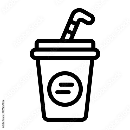 Drink Burger line icon