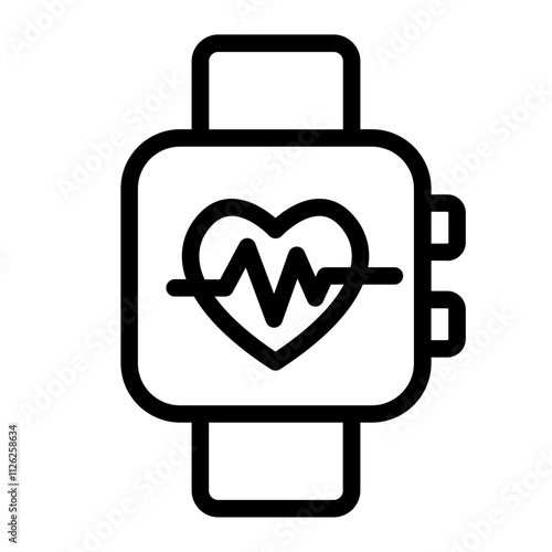 Fitness Tracker line icon