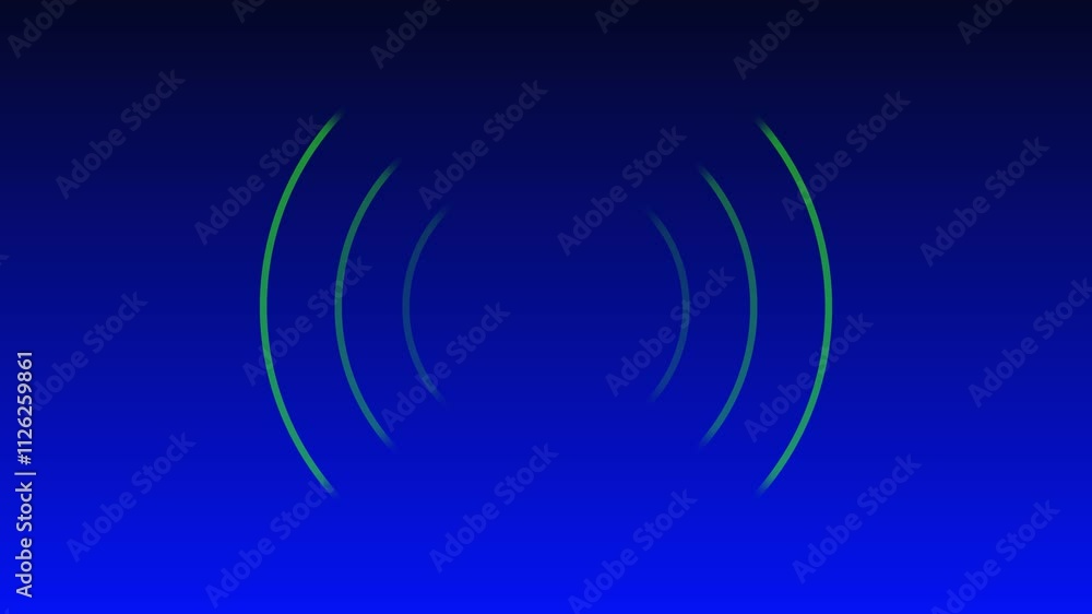Abstract neon radar background. Searching process in futuristic interface. Bright connection signal concept. Seamless loop. Abstract neon radar background. Searching process in futuristic interface. Bright connection signal concept. Seamless loop.