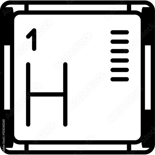 Hydrogen Icon