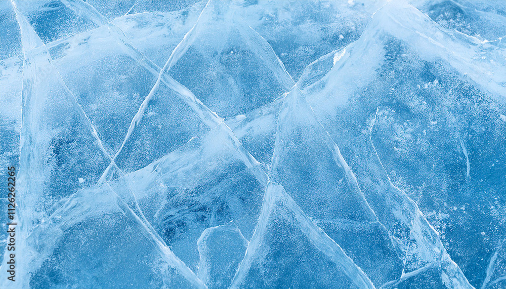 Abstract natural ice texture. Freezy ice surface. Blue backdrop with cracks and scratches on frozen water. Banner. wallpaper for a greeting cards Abstract natural ice texture. Freezy ice surface. Blue backdrop with cracks and scratches on frozen water. Banner. wallpaper for a greeting cards