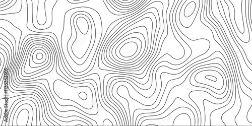 White topology topography vector abstract wallpaper contour map texture white background gray lines 