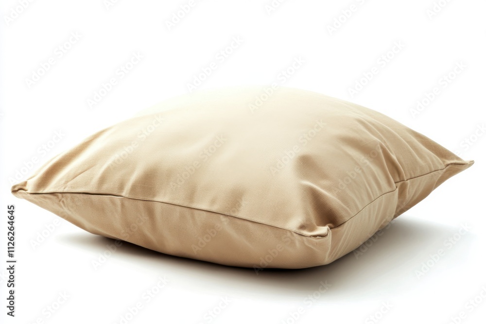 Simple beige cushion cover with a minimalist design Simple beige cushion cover with a minimalist design
