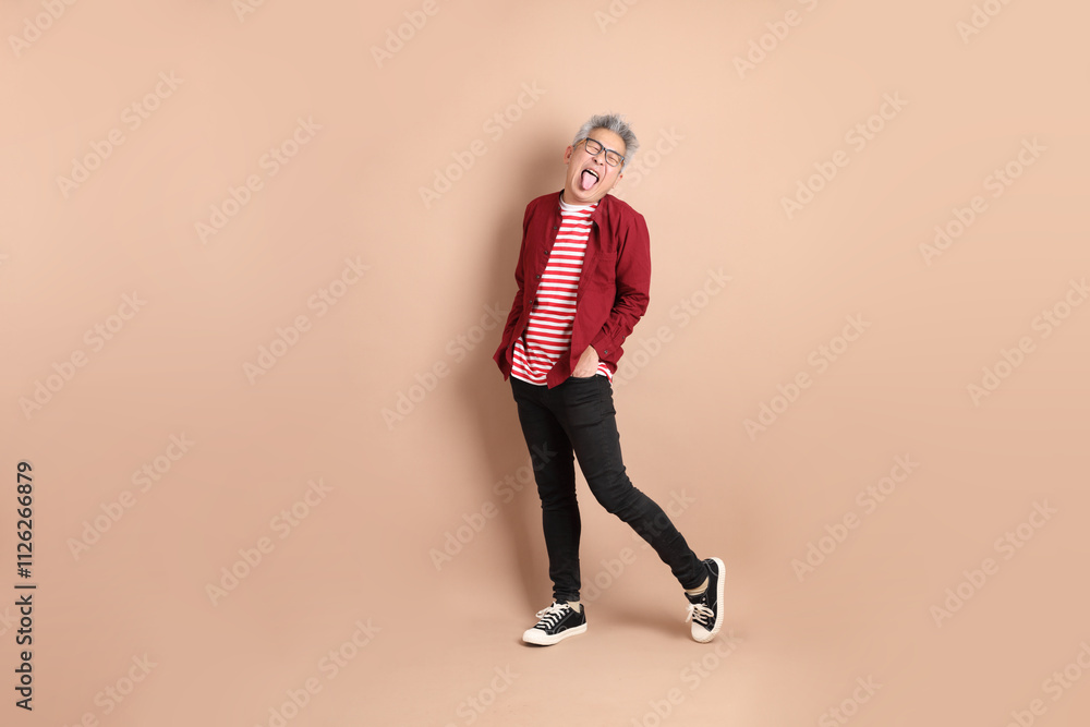 Active East Asian Man Active East Asian Man