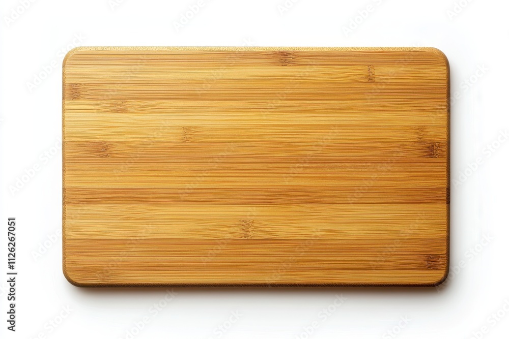 Wooden bamboo cutting board viewed from the top Wooden bamboo cutting board viewed from the top