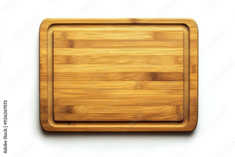 Wooden bamboo cutting board viewed from the top Wooden bamboo cutting board viewed from the top