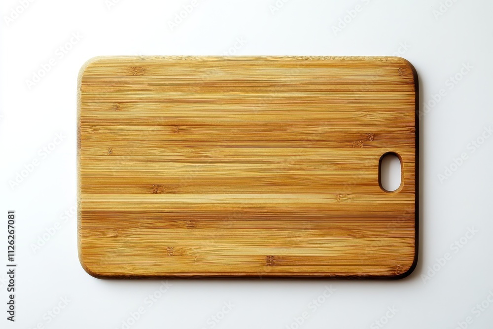 Wooden bamboo cutting board viewed from the top Wooden bamboo cutting board viewed from the top