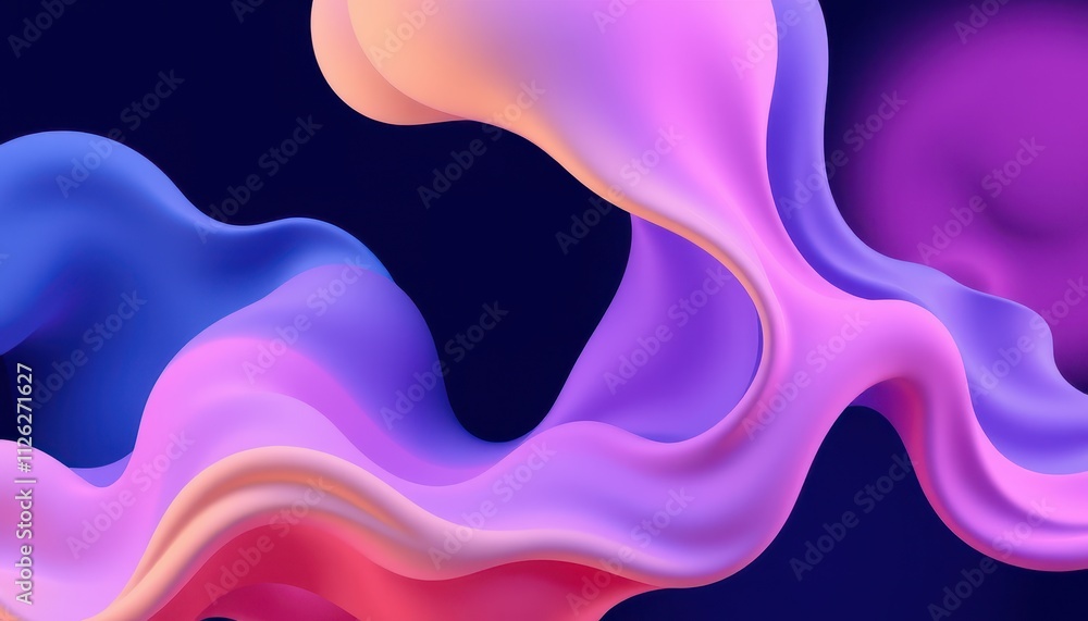 Abstract Colorful Fluid Swirls Design Abstract Colorful Fluid Swirls Design