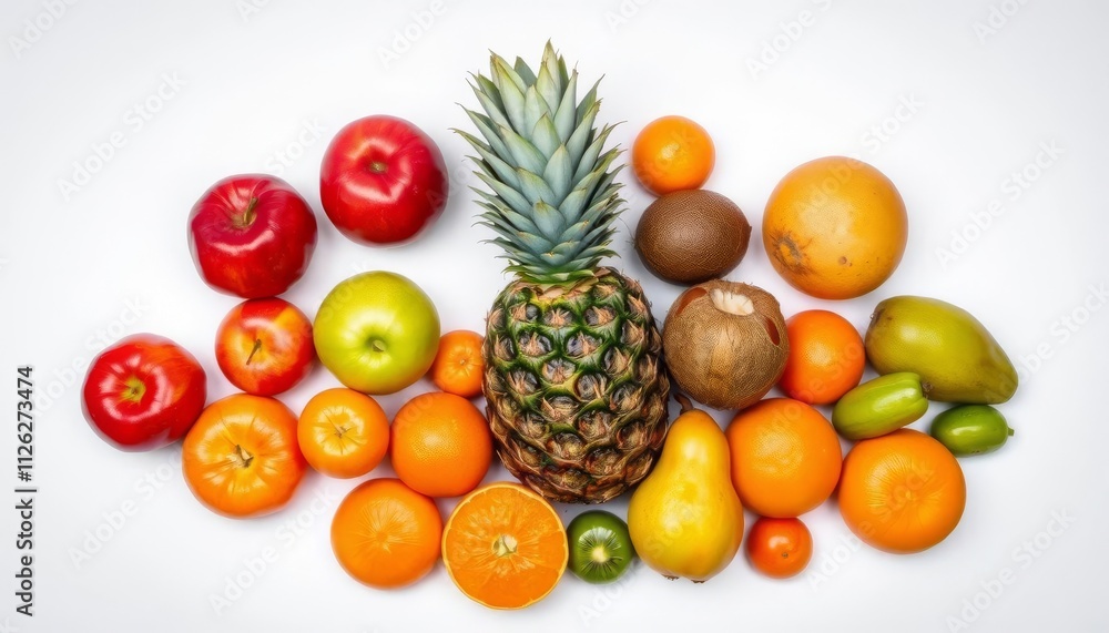A Colorful Collection Of Fresh Tropical And Temperate Fruits A Colorful Collection Of Fresh Tropical And Temperate Fruits