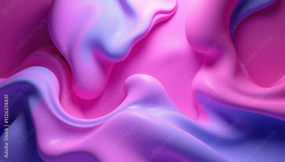 Obraz premium Abstract Purple and Pink Liquid Swirls Design
