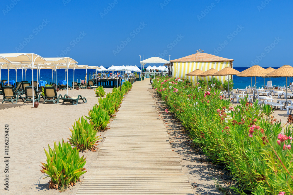 Naklejka premium Beautiful Turkish Riviera near Tekirova. Kemer,Turkey
