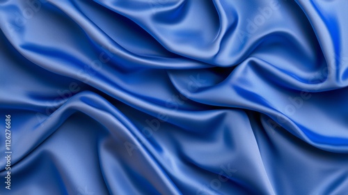 Elegant satin upholstery fabric royal blue home design textiles