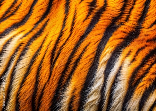 Abstract Tiger Stripes Documentary Photography Orange Black Pattern photo