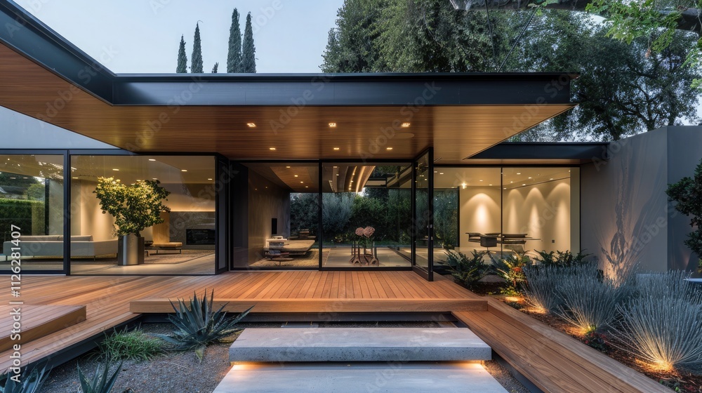 Fototapeta premium Modern home entrance 