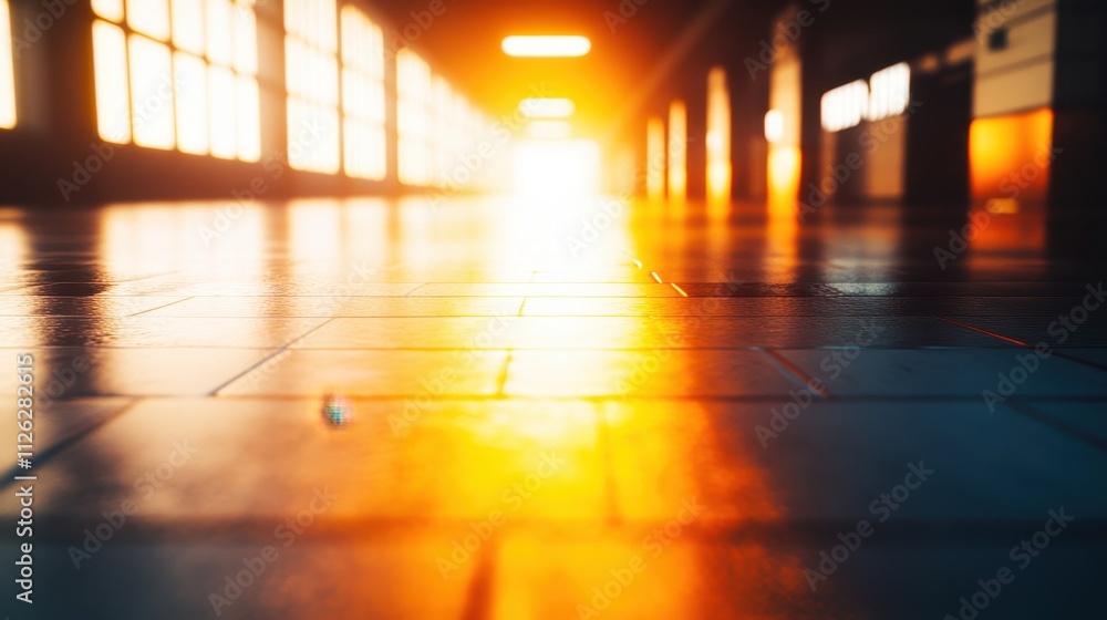 Sunlit Hallway: A Journey of Light and Shadows Sunlit Hallway: A Journey of Light and Shadows