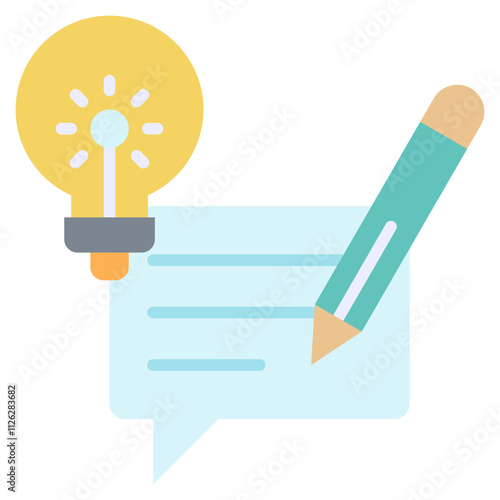 Description Flat Icon