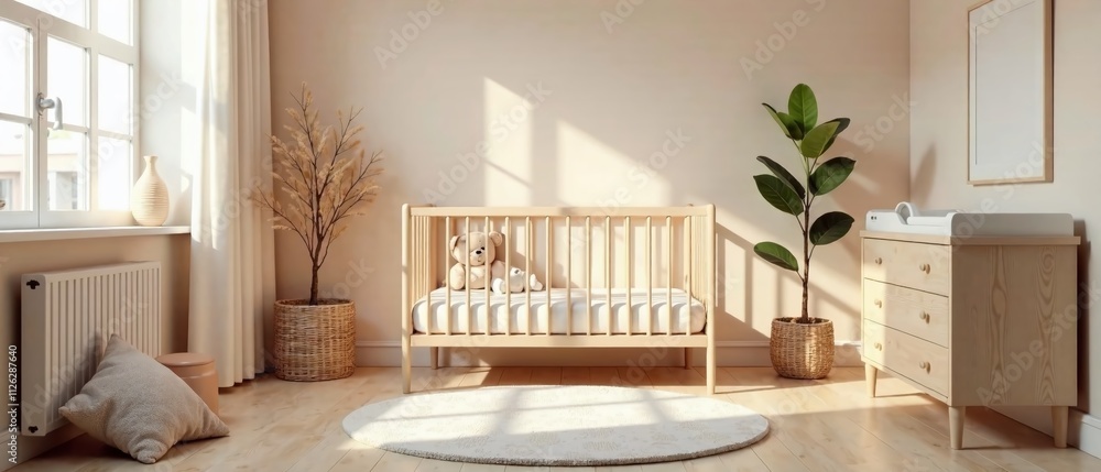 Cozy Nursery Interior Design Ideas - AI Photorealistic Rendering Cozy Nursery Interior Design Ideas - AI Photorealistic Rendering