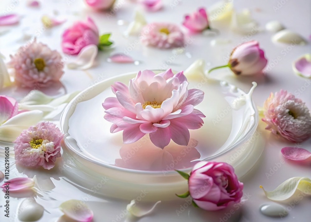 Floating Petals on Milk - Architectural Photography Floating Petals on Milk - Architectural Photography