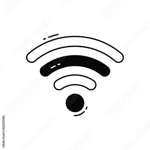 Wifi signals vector icon