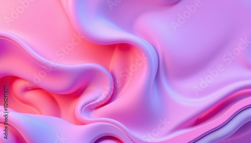 Wallpaper Mural Abstract Pink and Purple Fluid Swirls Design Torontodigital.ca