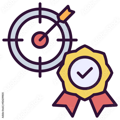 Achievement Outline Color Icon