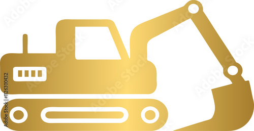 Excavator icon, logo