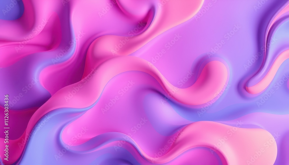 Obraz premium Abstract Pink and Purple Liquid Wave Design