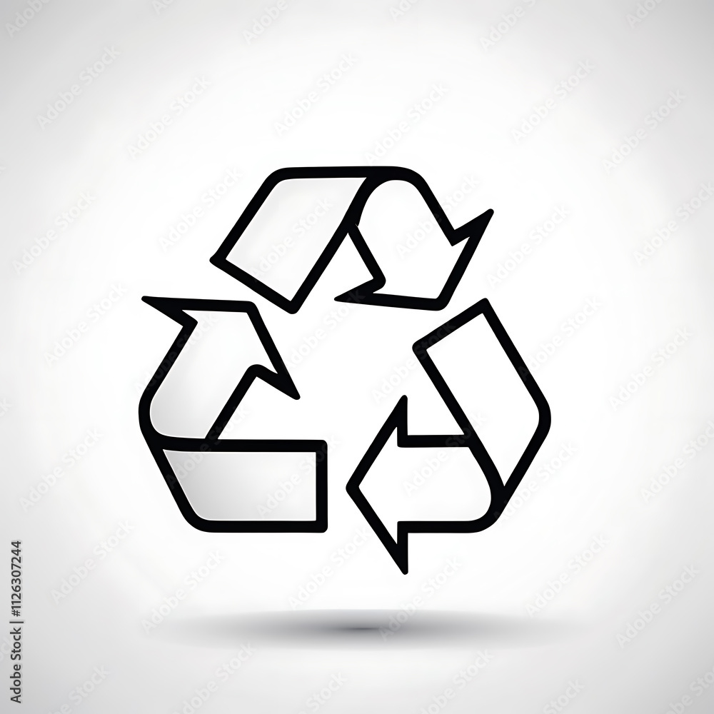Obraz premium recycle symbol icon
