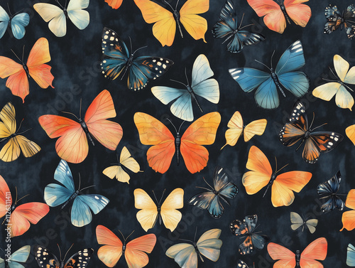 pattern with butterflies