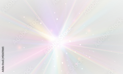 Png crystal star. Crystal ray light, sun shines PNG rainbow red yellow and blue color. Optical fire light effect. Png sparkle shine. Vector lens glare leakage glare reflection effect. Sunlight