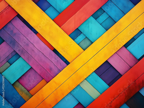 colorful wooden background