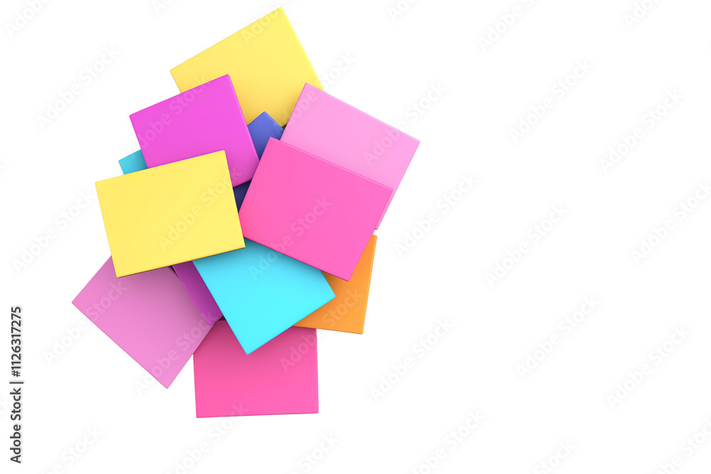 A vibrant collection of colorful sticky notes stacked in a disordered arrangement, showcasing various bright hues. A vibrant collection of colorful sticky notes stacked in a disordered arrangement, showcasing various bright hues.