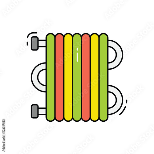 Central heating vector icon