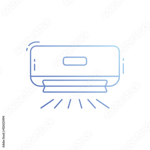 Air conditioner vector icon