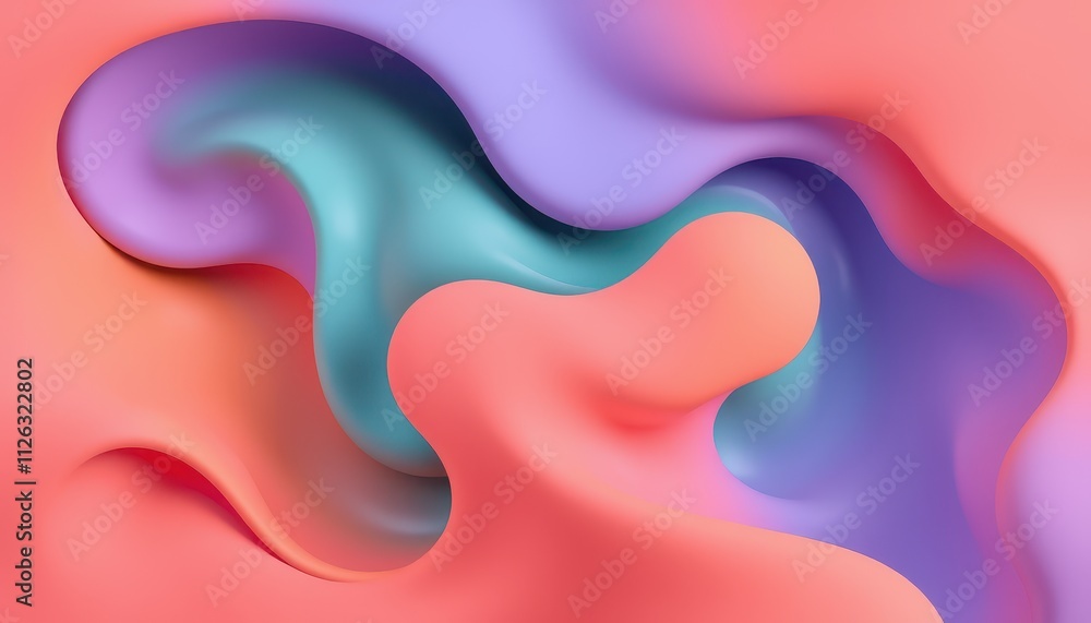 Abstract Pastel Swirls Fluid Design Art Abstract Pastel Swirls Fluid Design Art