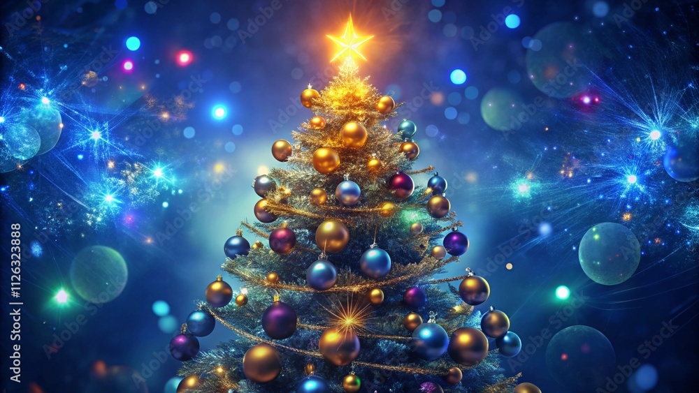 Abstract Christmas Tree With Baubles And Defocused Shiny Lights
Abstract Christmas Tree With Baubles And Defocused Shiny Lights