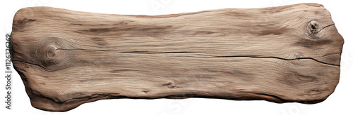 Weathered wooden plank with visible grain and knots.