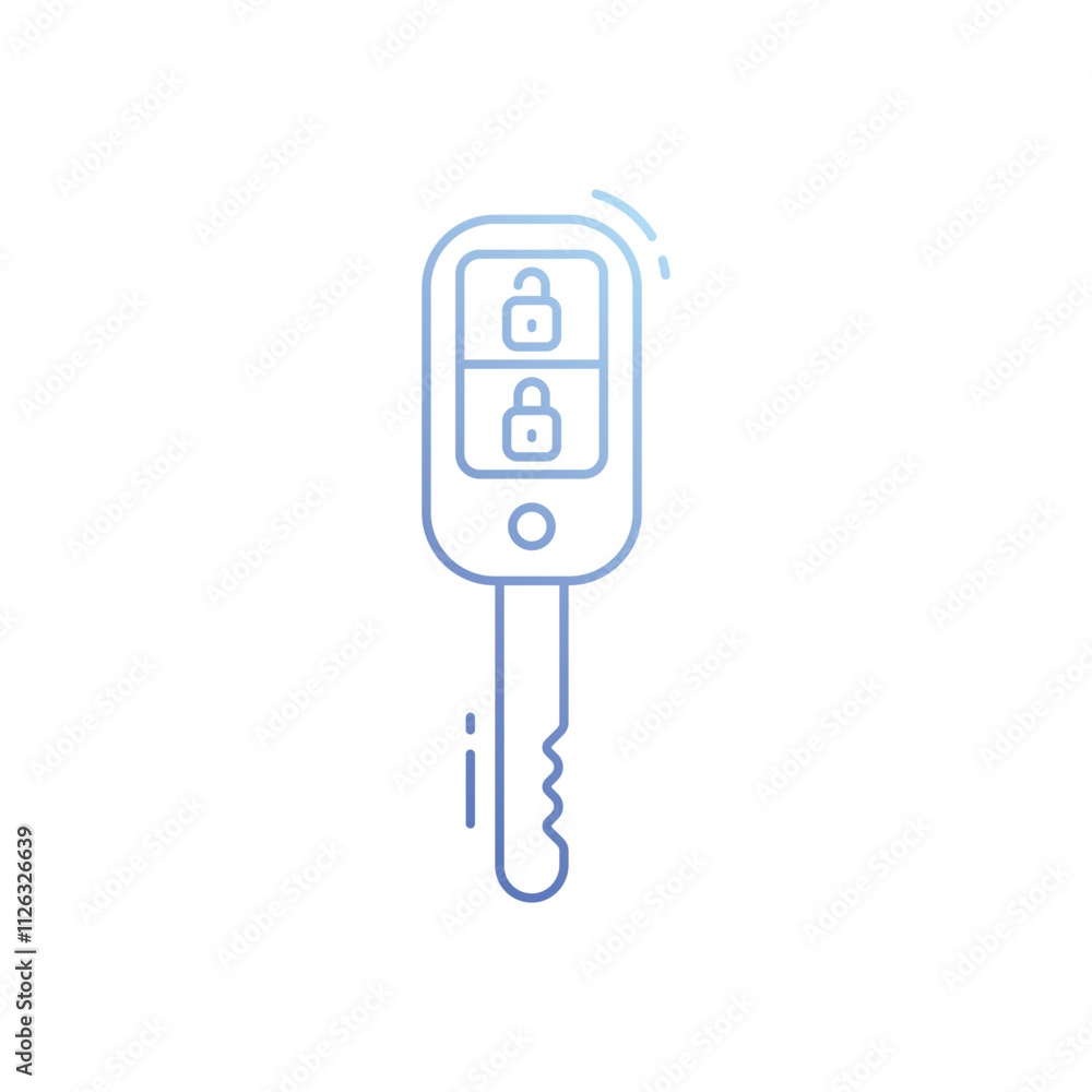 Smart key vector icon Smart key vector icon