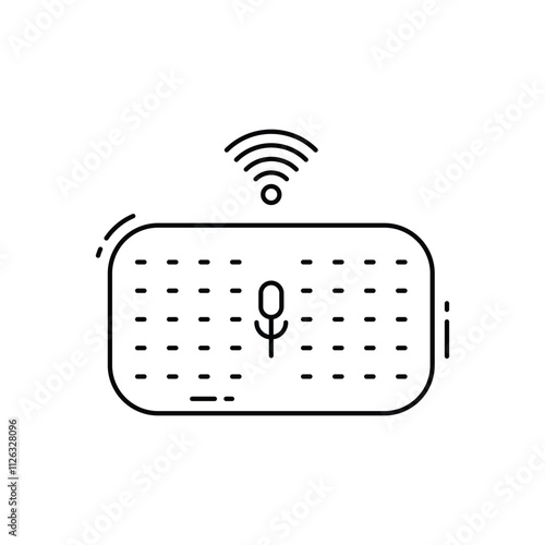 Voice assistant vector icon