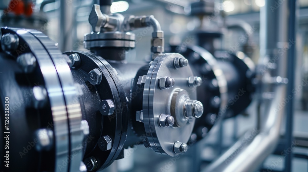 An upclose look at a specialized valve with integrated IoT technology enabling continuous tracking of fluid levels and pressure in realtime. An upclose look at a specialized valve with integrated IoT technology enabling continuous tracking of fluid levels and pressure in realtime.