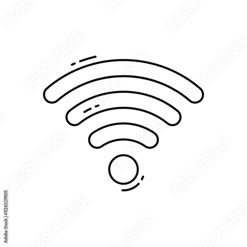 Wifi signals vector icon
