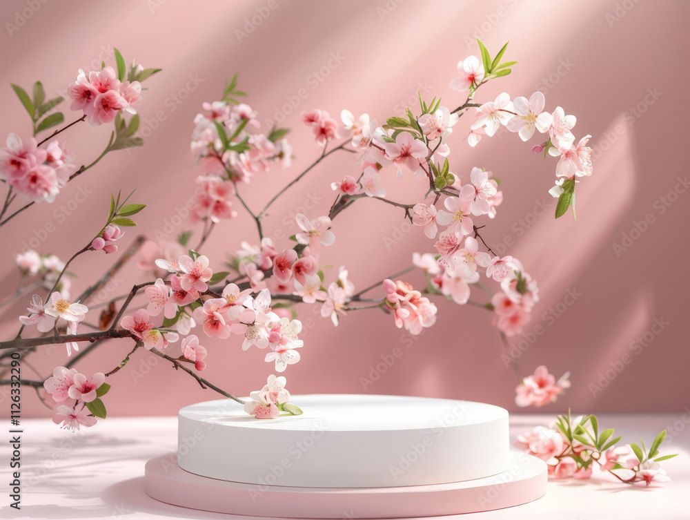 Fresh and natural background of e-commerce product display table
Fresh and natural background of e-commerce product display table